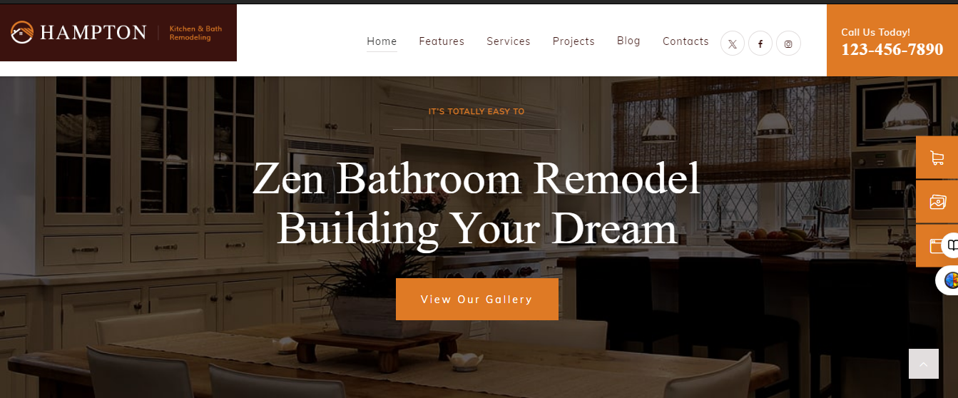 renovation website design